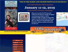 Tablet Screenshot of lafurandwildlifefestival.com